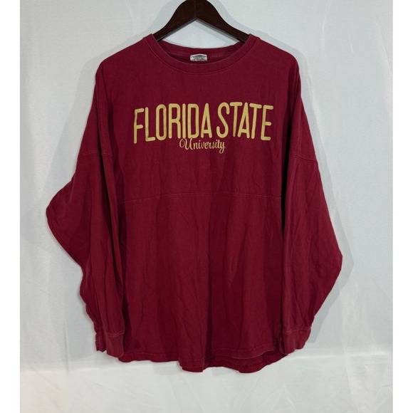 Florida State Small Long Sleeve Garnet FSU Seminoles Spirit Jersey Football - Picture 1 of 6